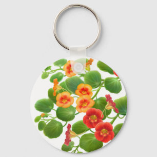 Llavero Nasturtium Flowers Keychain