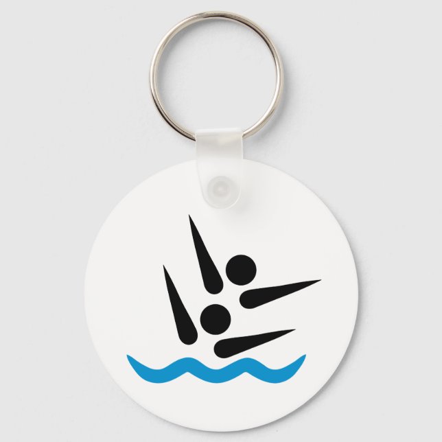 Llavero Natación sincronizada (Anverso)