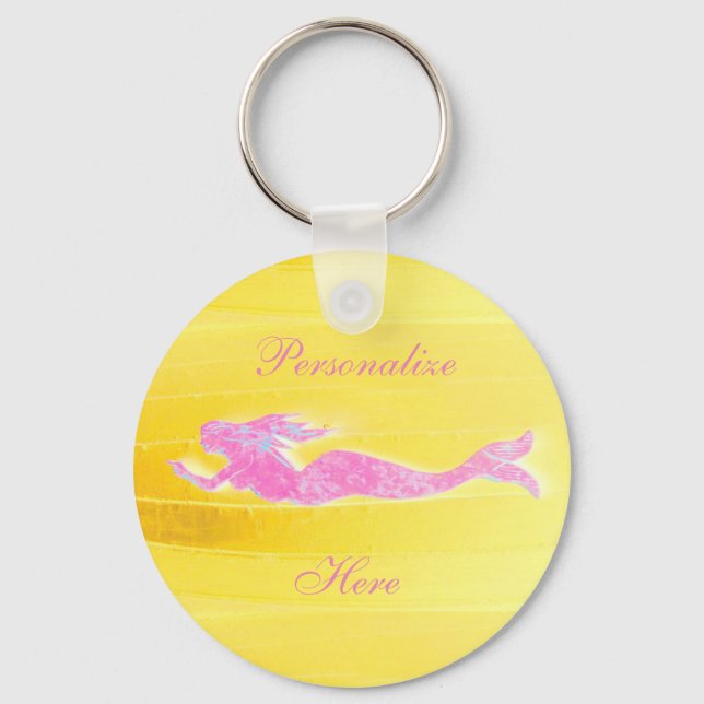 Llavero natación submarina rosa (Anverso)