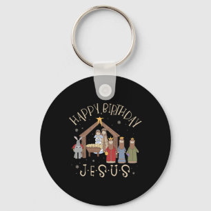 Llavero Natividad Feliz Cumpleaños Jesús Navidad Natividad