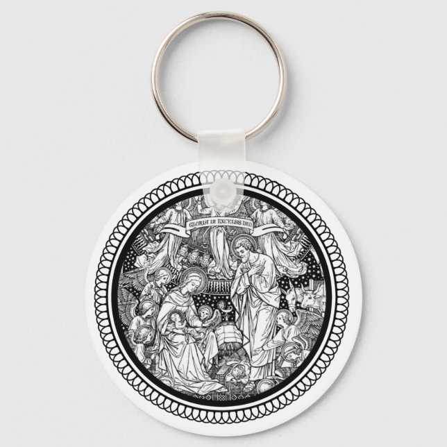 Llavero Natividad navidades Nacimiento de Jesús María José (Anverso)