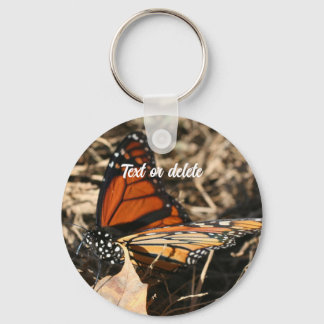 Llavero Naturaleza de la mariposa monarca personalizada