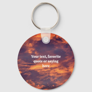 Llavero Naturaleza del cielo de la mañana personalizada