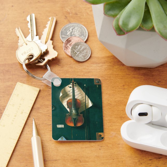 Llavero Naturaleza muerta con violín viejo de William Mich (Escritorio )