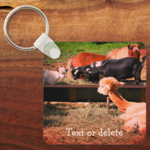 Llavero Naturaleza personalizada de los amigos de animales