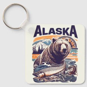 Llavero Naturaleza vintage de Alaska