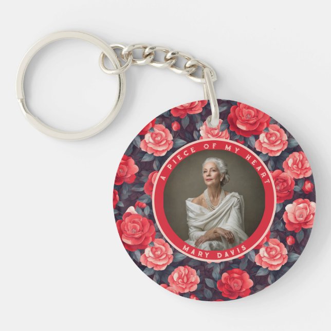 Llavero Nature-inspired Housewarming Gift Ideas Rose Flora (Frente)