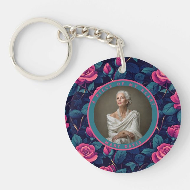 Llavero Nature-inspired Retirement Gifts for Mom Photo Ros (Frente)