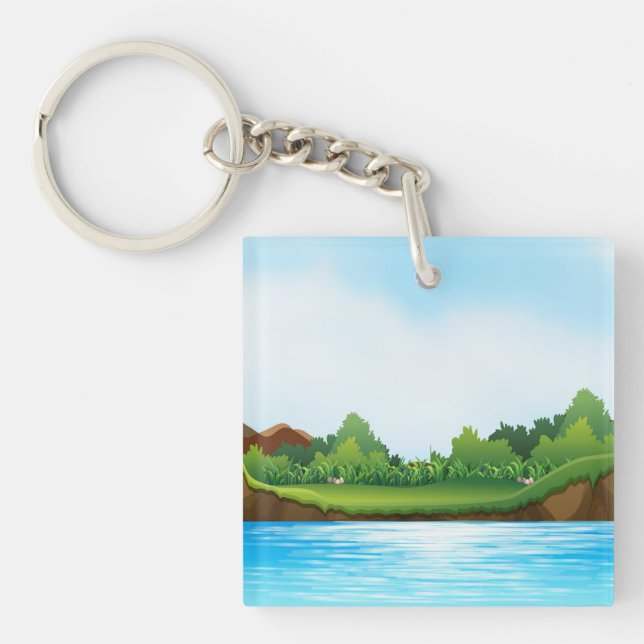Llavero Nature Scenery with River Tank-22805 (Frente)