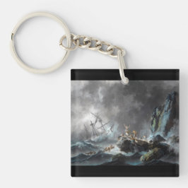 Llavero Naufragio en tormenta 1872