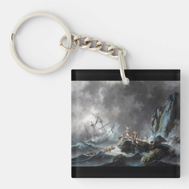 Llavero Naufragio en tormenta 1872 (Frente)