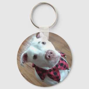 Llavero Nauga le chien blanc