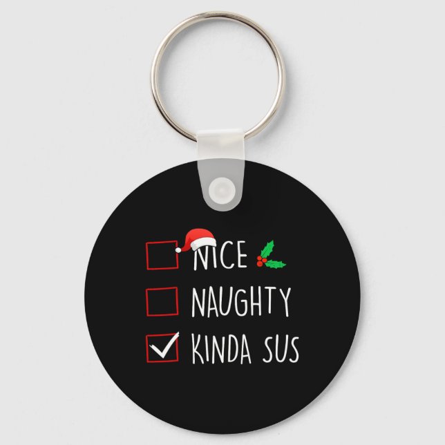 Llavero Naughty Kinda Sus Navidades Matando (Anverso)