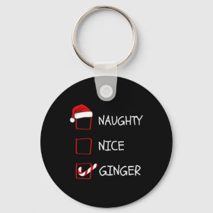 Llavero Naughty Nice Ginger Navidad List