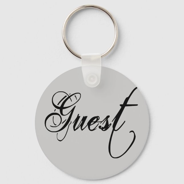 Llavero Naughy Grunge Script - Negro invitado (Anverso)