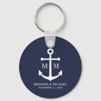 Nautical Navy Blue Anchor Wedding
