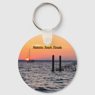 Llavero Navarre Florida Santa Rosa Sunrise Key Chain