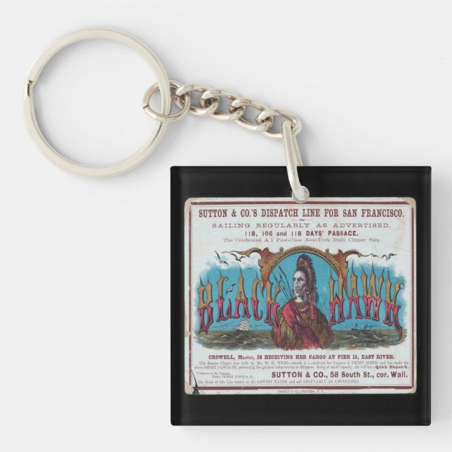 Llavero Navegación por Black Hawk Clipper (Frente)