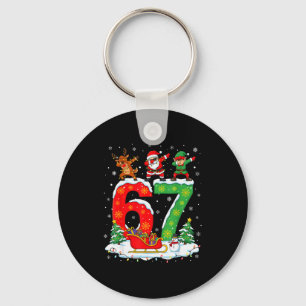 Llavero Navidad 67 Seis Siete Meme Gen Alpha Reno San