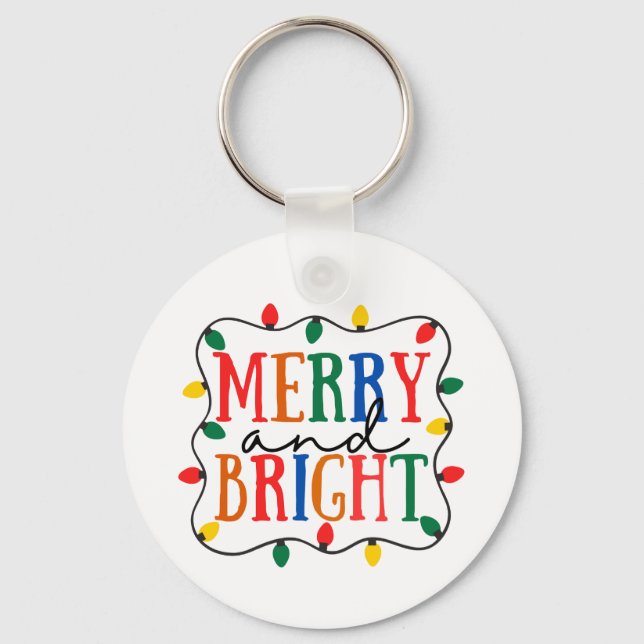 Llavero Navidad Alegre y Brillante (Anverso)