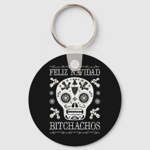 Llavero Navidad Bitchachos Divertido Navidades Skull Meme 