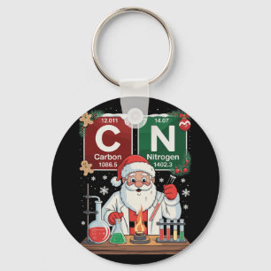 Llavero Navidad Ciencia Carbono Nitrógeno Seis Siete 6 7 Y