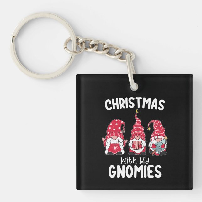 Llavero Navidad Con Mis Gnomitos Gnomos De Fiesta (Frente)