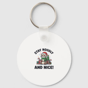 Llavero Navidad de Hurón Divertida Quédate Noodly y Amable