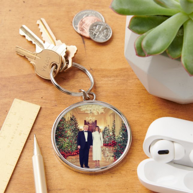 Llavero Navidad de la Casa Blanca del Presidente Donald Tr (Escritorio )