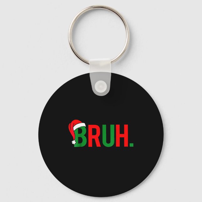 Llavero Navidad de meme de Bruh  (Anverso)