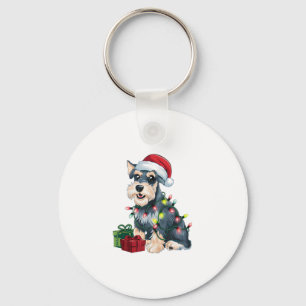 Llavero Navidad de perro de Santa Standard iluminando Navi