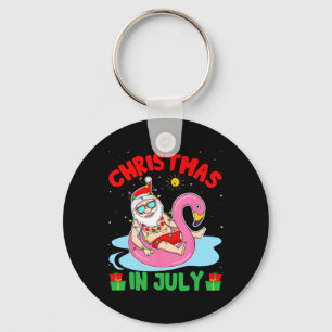 Llavero Navidad de Verano en Julio - Santa Tropical Surfis