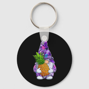 Llavero Navidad de verano Gnome de piña hawaiana en
