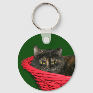 Llavero Navidad del gato de la concha