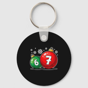 Llavero Navidad Divertida 67 Seis Siete Meme Gen Alpha Arg