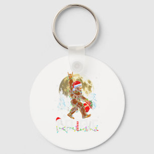 Llavero Navidad Divertida Bigfoot Cree Sasquatch En