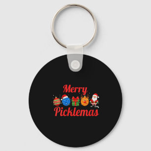 Llavero Navidad divertida de pickleball para mujeres, aleg