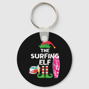 Llavero Navidad En Julio Elfo Surfista Vacaciones De Veran
