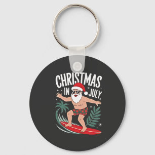 Llavero Navidad en julio Graciosa navidad de Navidad Santa
