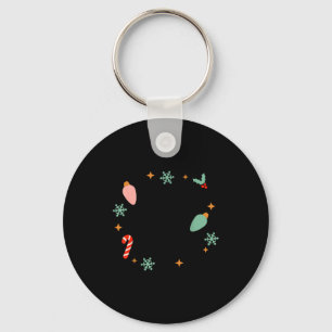 Llavero Navidad Holly Alegre Mini Navidad Bebé Vintage Nav