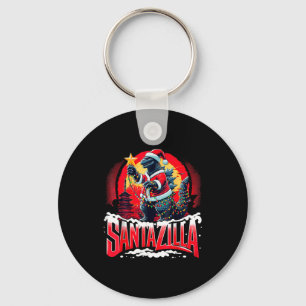 Llavero Navidad Kaiju Santazilla Monstruo Japonés Dinosa