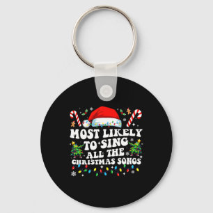 Llavero Navidad Más Propenso a Cantar Todas Las Canciones
