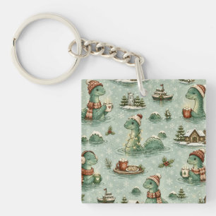 Llavero Navidad Nessie Monstruo del Lago Ness Acogedores C