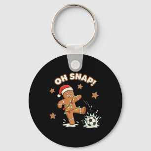 Llavero Navidad Oh Snap Pan de Jengibre Fútbol Navidad Div
