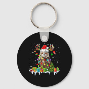 Llavero Navidad Owl Cute Navidades enciende reno Santa
