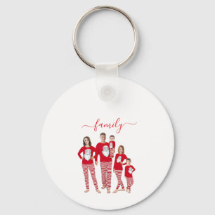 Llavero Navidad personalizada con dos fotos familiares en