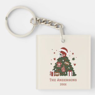 Llavero Navidad personalizada de fútbol americano