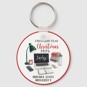 Llavero Navidad Personalizada del Primer Año de Universida
