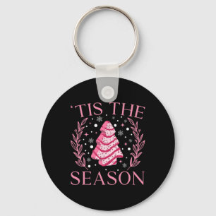 Llavero Navidad Rosa: Pastel de Pastel Vintage De Pastel D