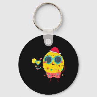 Llavero Navidad Tropical De Verano Hawaiano Limón Divertid